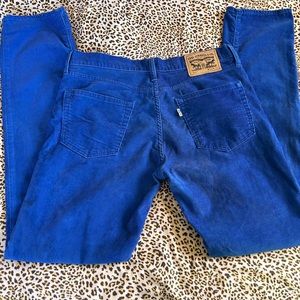 Levi’s corduroy bright blue pants